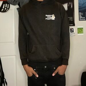 Rapper with puppies Graphic Hoodie - Men's Pullover Sweatshirt